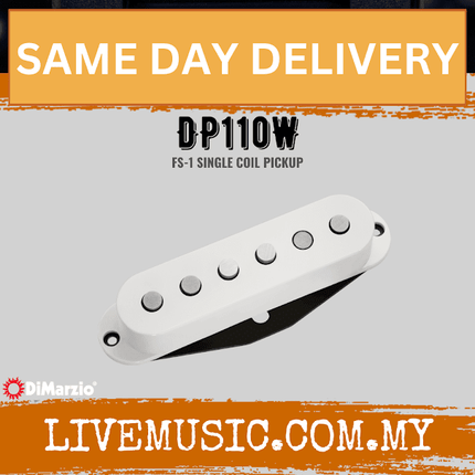 DiMarzio DP110W FS-1 Guitar Pickup - White (DP110/DP-110)