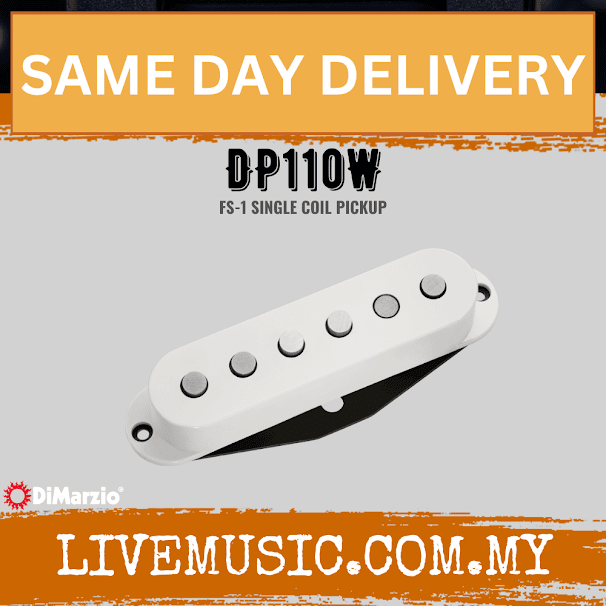 DiMarzio DP110W FS-1 Guitar Pickup - White (DP110/DP-110)