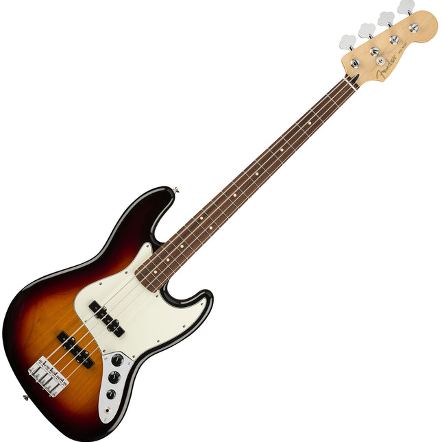 Fender Player Jazz Bass Guitar, Pau Ferro Fretboard - 3-Tone Sunburst