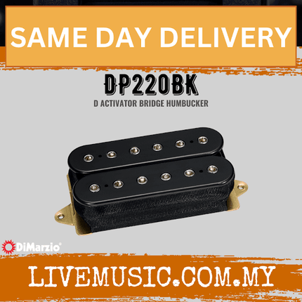 DiMarzio DP220BK Activator Bridge Humbucker Pickup - Black (DP220-BK/DP220 BK)