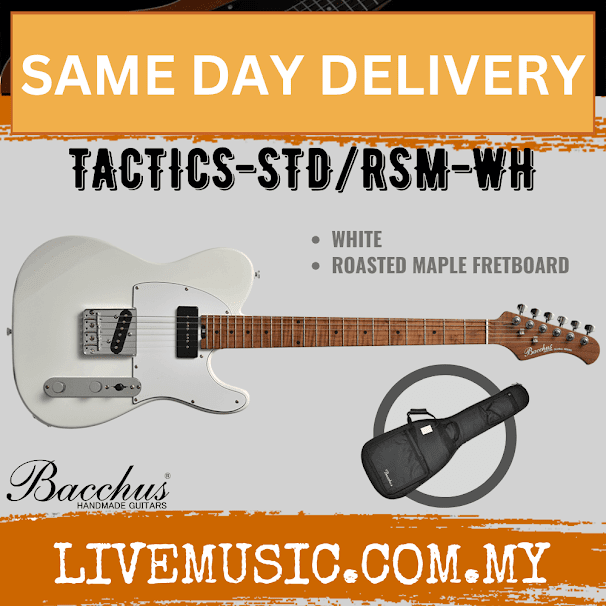 Bacchus TACTICS-STD/RSM Electric Guitar, Without Accessories( TACTICS STD RSM )