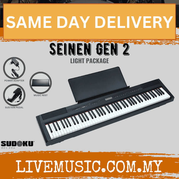 Sudoku Seinen Gen2 Grand Stage Piano 88key Digital Piano Keyboard WIth Piano Bench, Headphone, MIxer And Accessories