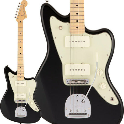 Fender Japan Hybrid II Jazzmaster Electric Guitar, Maple Fretboard with Gig Bag - Black
