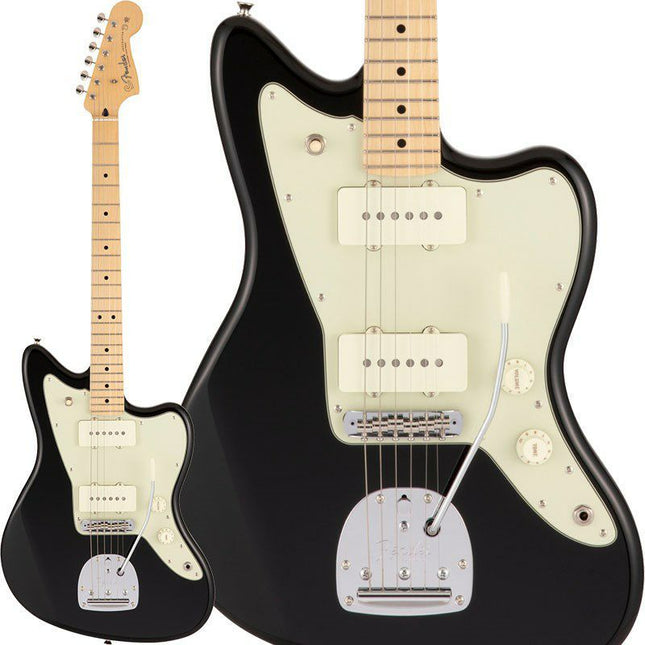 Fender Japan Hybrid II Jazzmaster Electric Guitar, Maple Fretboard with Gig Bag - Black