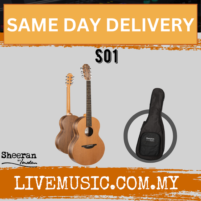 Sheeran by Lowden S01 Acoustic Guitar w/ Walnut Body & Cedar Top ( S-01 / S 01 )