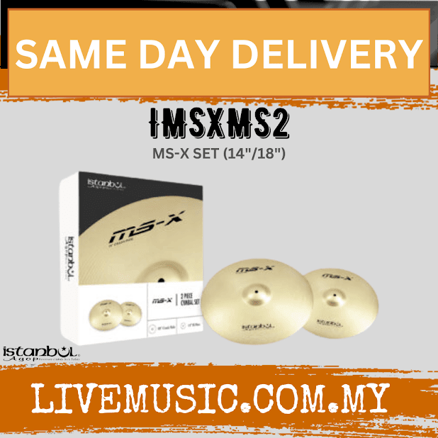 Istanbul IMSXMS2 MS-X 2-Piece Cymbal Set 14 18