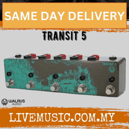 Walrus Audio Transit 5 True Bypass Switcher, Standard