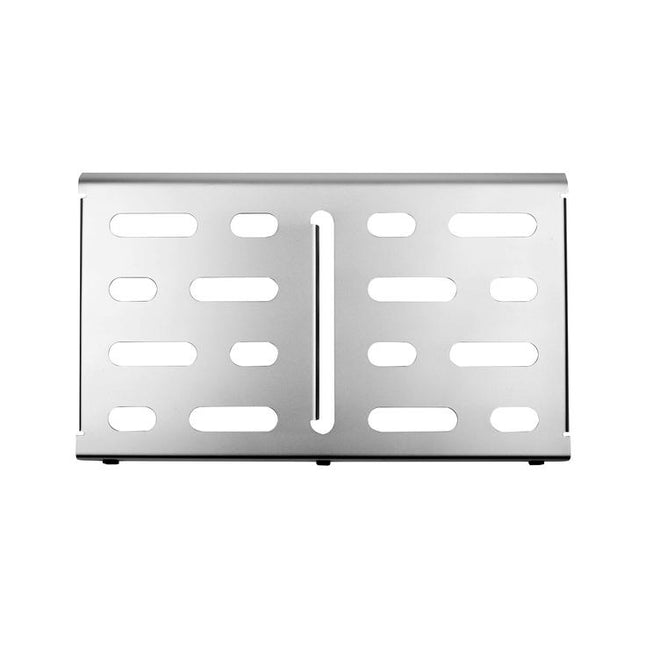 MONO Pedalboard Medium, Black + Tour Accessory Case 2.0 - Silver (PFX-PB-M-SLV-BDL)