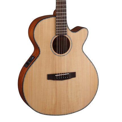 Cort SFX-E - Acoustic-Electric Guitar Ovangkol Fretboard with Gig Bag - Natural Satin (SFX E/SFXE)
