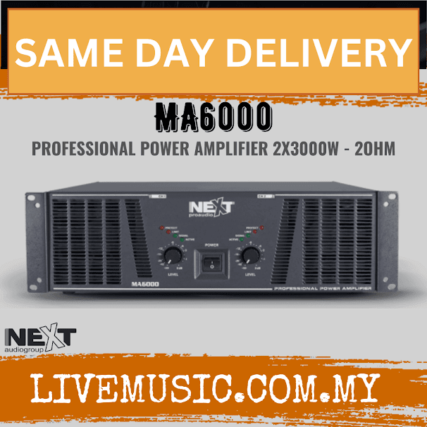 Next Audio MA6000 3U Professional Power Amplifier ( MA6000 / MA 6000 )