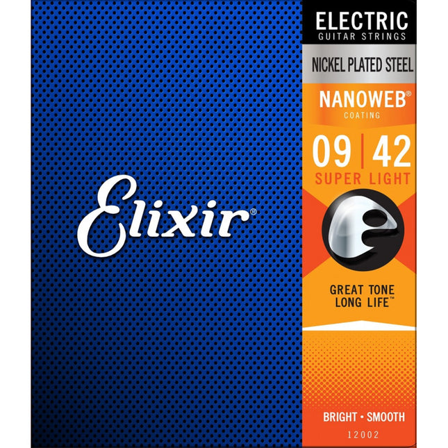 Elixir 12002 Nanoweb Coated Electric Guitar String Super Light (09-42)