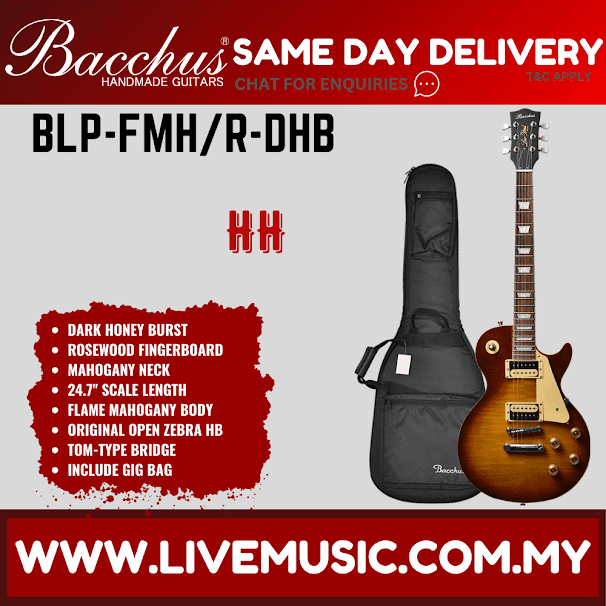Bacchus BLP-FMH/R Electric Guitar, Rosewood Fretboard - without Accessories (BLPFMH/BLP-FMH/R)