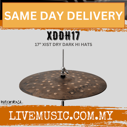 Istanbul Agop XDDH17 17" Xist Dry Dark Hi-Hats Cymbal (XDDH 17/XDDH-17)