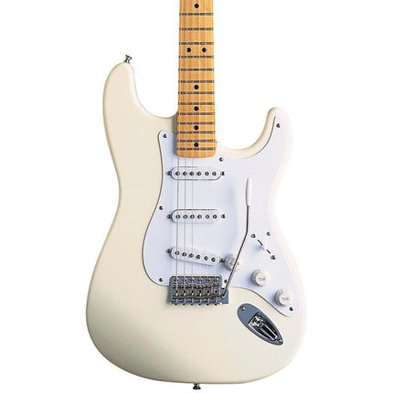 Fender Artist Jimmie Vaughan Tex Mex Stratocaster Guitar, Maple Fretboard with Deluxe Gig Bag - Olympic White