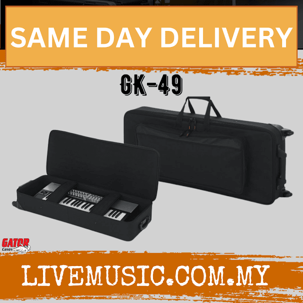 Gator GK-49 Semi-Rigid Lightweight 49 Key Keyboard Case (GK49)