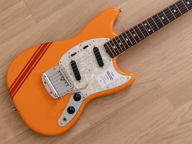 Fender Japan Traditional II 60s Mustang Electric Guitar, RW Fretboard - Competition Orange