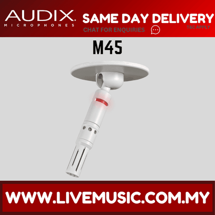 Audix M45 Aimable Shortgun Ceiling Microphone - White (M-45 /M 45)