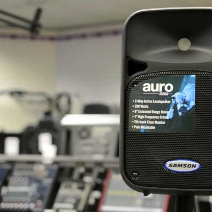 Samson Auro D208 200W 2 Way Active Loudspeaker PA Power Speaker (D 208/D-208)