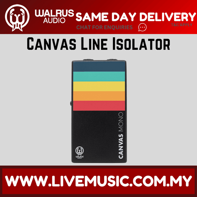 Walrus Audio Canvas Line Isolator Guitar Effects Pedal