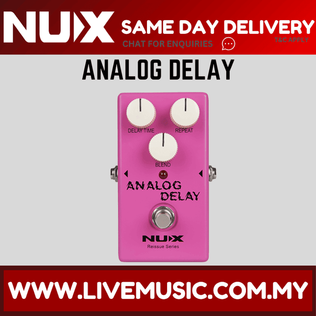 NUX Reissue Series Analog Delay Effects Pedal