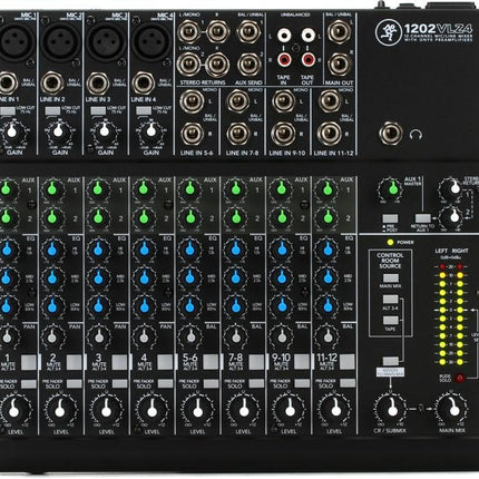 Mackie 1202VLZ4 12 Channel Mixer Analog Compact Mixers With Onyx (1202 VLZ4/1202-VLZ4)