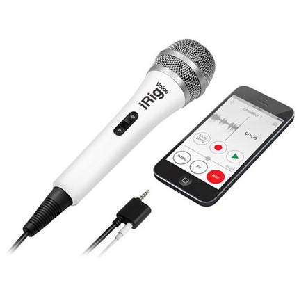 IK Multimedia iRig Voice - Handheld Microphones For Smartphone And Tablets - White