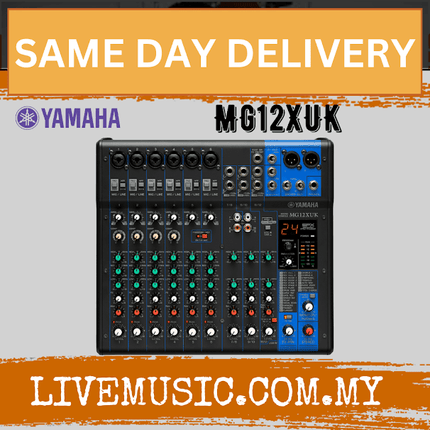 Yamaha MG12XUK 12-Channel Analog Mixer  (MG-12XUK/MG 12XUK)