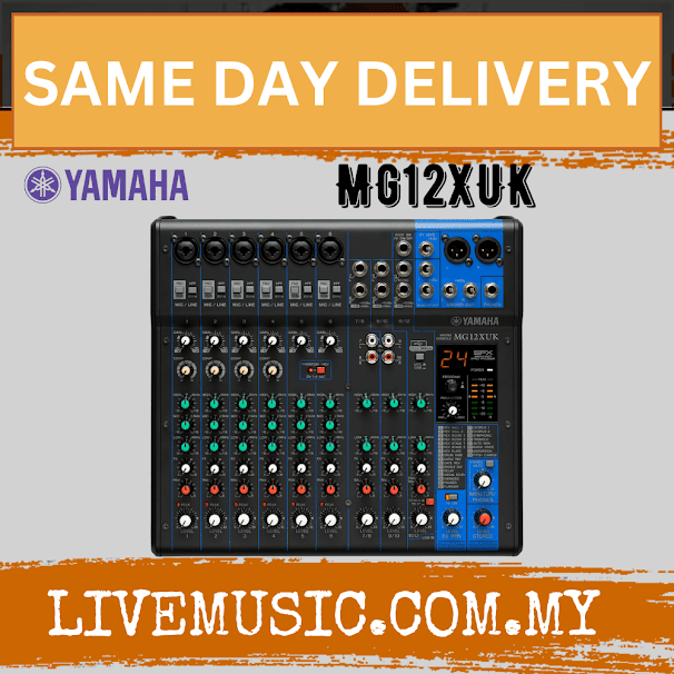 Yamaha MG12XUK 12-Channel Analog Mixer  (MG-12XUK/MG 12XUK)