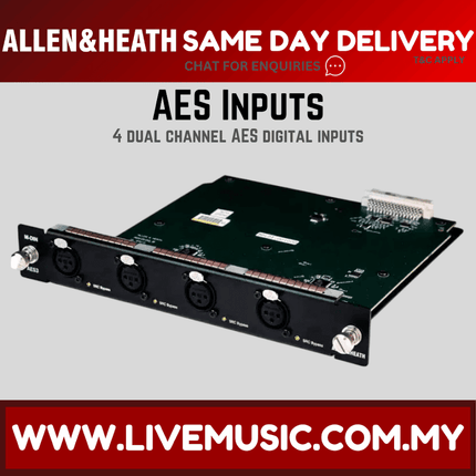Allen & Heath M-DIN DX32 AES3 8 Channel Digital Input Module ( M DIN / MDIN )