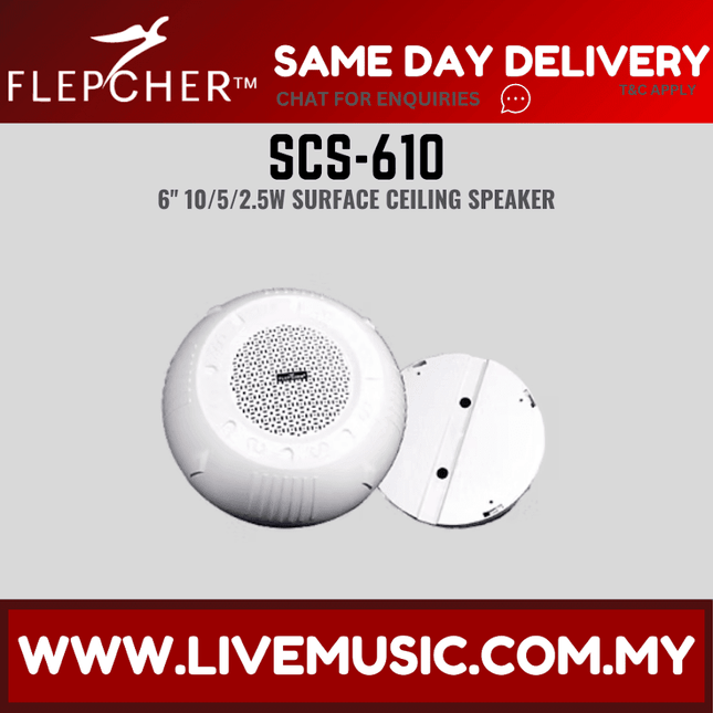 Flepcher SCS-610 Surface Ceiling Speaker ( SCS610 / SCS 610 )