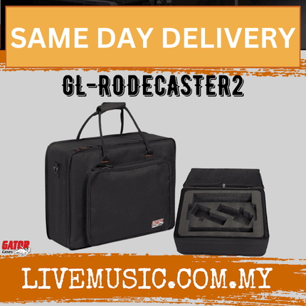 Gator GL-RODECASTER2 Lightweight Case for Rodecaster Pro and Two Mics ( GL RODECASTER2 / GLRODECASTER2 )