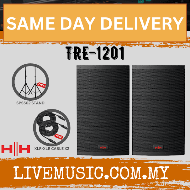 HH ELECTRONIC TENSOR TRE-1201 Active Moulded Speaker With Speaker Stand And Cable - Pair ( TRE 1201 / TRE1201 )