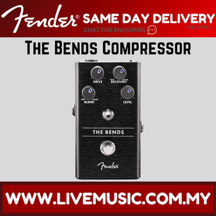 Fender The Bends Compressor Guitar Effects Pedal