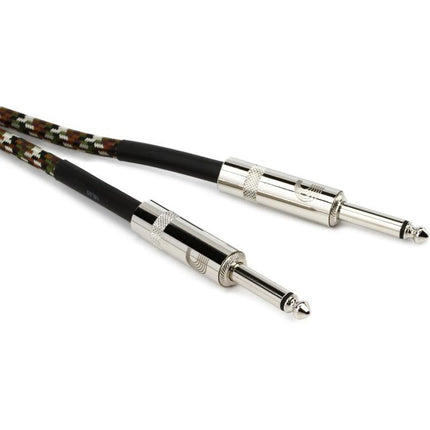 D'Addario Planet Waves PW-BG-15CF Braided Instrument Cable - 15 feet Camouflage (PWBG15CF/DAddario)