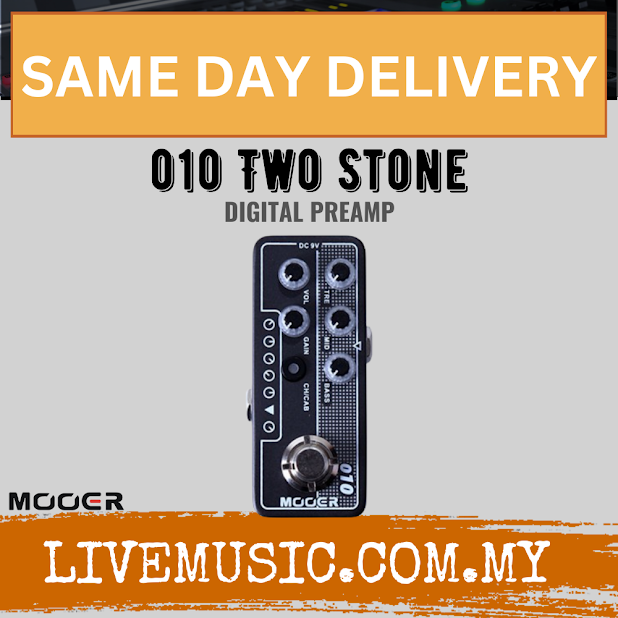 Mooer 010 Two Stones Micro Preamp Pedal