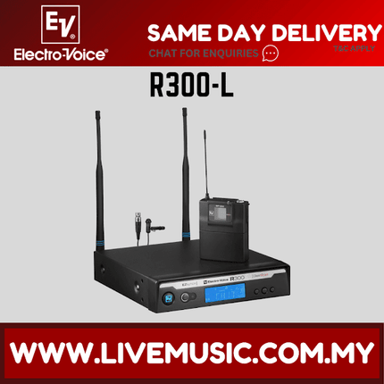 Electro-Voice R300-L Lapel System with ULM18 Directional Microphone ( R300L / R300 L )