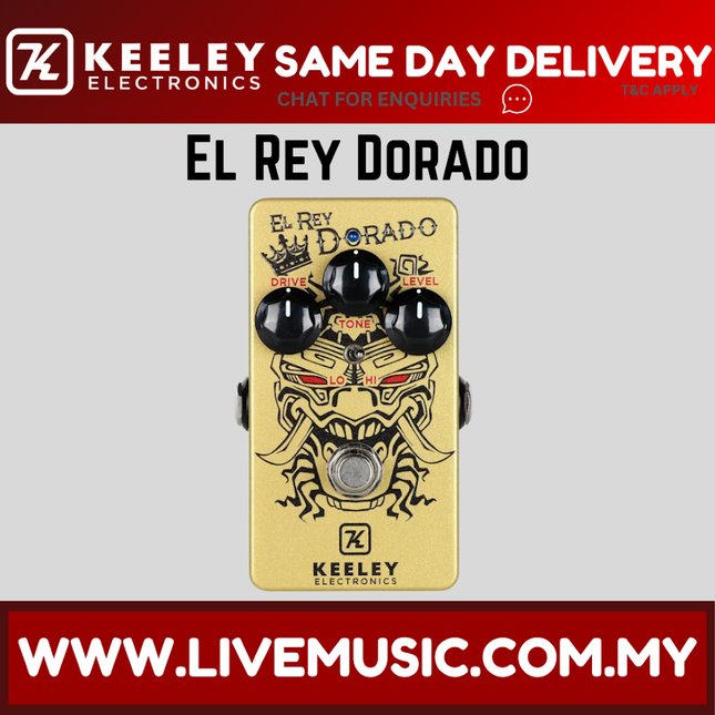 Keeley El Rey Dorado Overdrive Guitar Effects Pedal