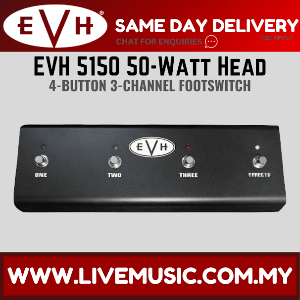 EVH 5150III 50W Head 4 button 3-channel Amplifier Footswitch