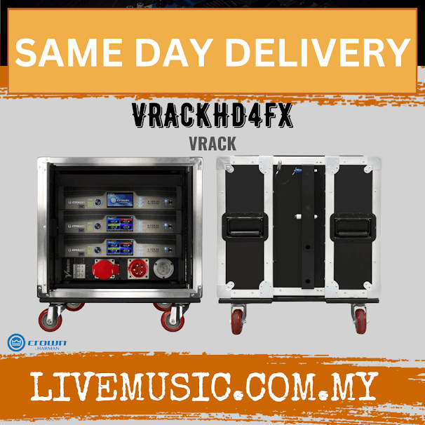 Crown VRACKHD4FX 3 nos x 4x3500HD Amplifiers, RACK, PD, +I/O  ( VRACK HD4FX / VRACK-HD4FX )
