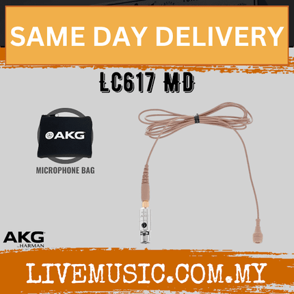 AKG LC617 MD Lapel Microphone with Tie Clip (LC617MD LC617-MD)