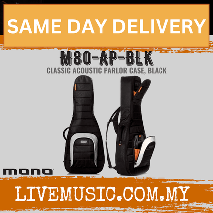 MONO Classic Acoustic Parlor Guitar Case - Black (M80-AP-BLK)