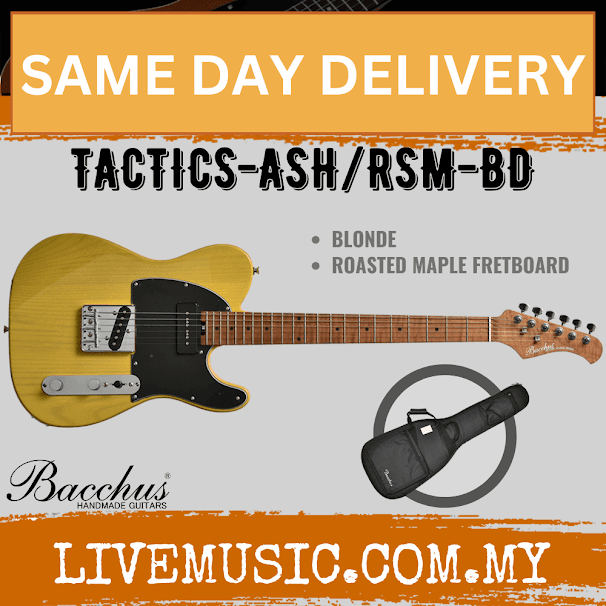 Bacchus TACTICS-ASH/RSM Electric Guitar Without Accessories ( TACTICS ASH RSM )