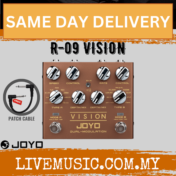 Joyo R-09 VISION Dual Channel Modulation Effect Pedal For Electric Guitar ( R09 / R 09 )