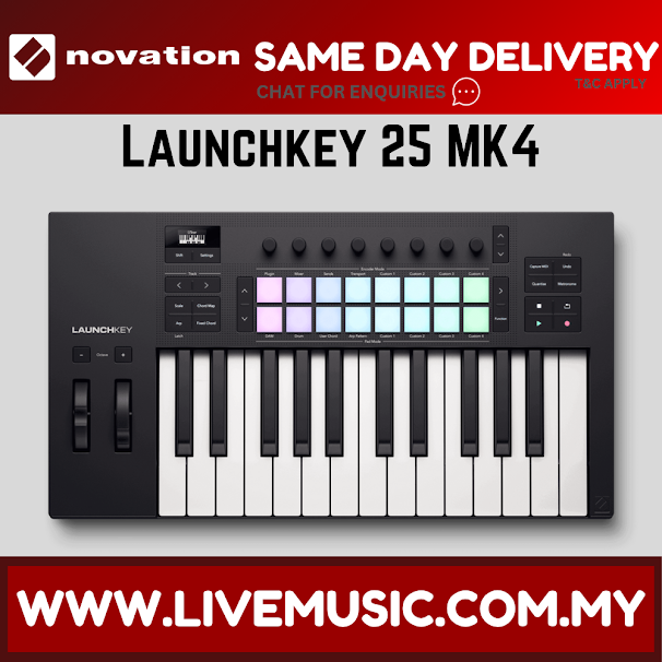 Novation Launchkey 25 MK4 Keyboard Controller