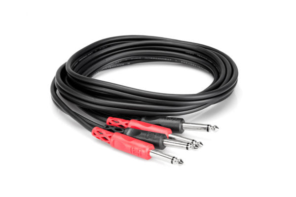 Hosa CPP204 Stereo Interconnect Dual 1/4 in TS to Same, 4m (CPP-204/CPP 204)