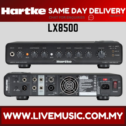 Hartke LX8500 800 watt Bass Head Amplifier ( LX8500 )