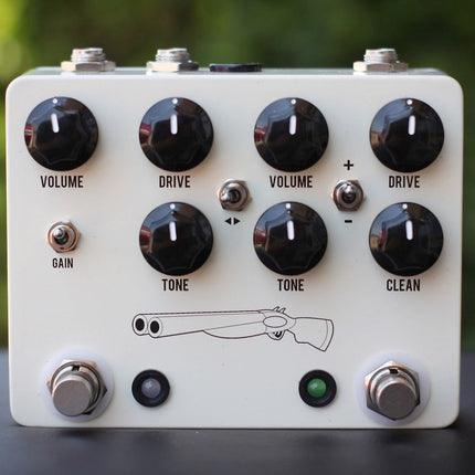 JHS Double Barrel V4 2-in-1 Dual Overdrive Guitar Effects Pedal
