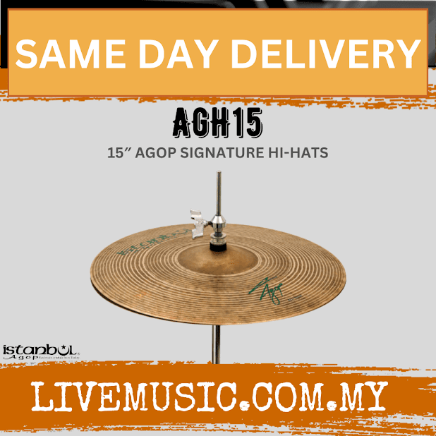 Istanbul Agop AGH15 15" Agop Signature Hi-Hats Cymbal ( AGH-15 / AGH 15 )
