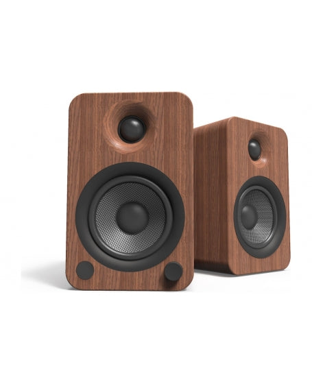 Kanto YU4 Powered Bookshelf Speaker - Walnut ( YU-4 YU 4 )