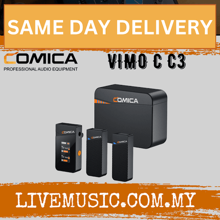 Comica Audio Vimo C3 Mini 2-Person Wireless Microphone System for Cameras Smartphones With Charging Case (VIMOCC3)